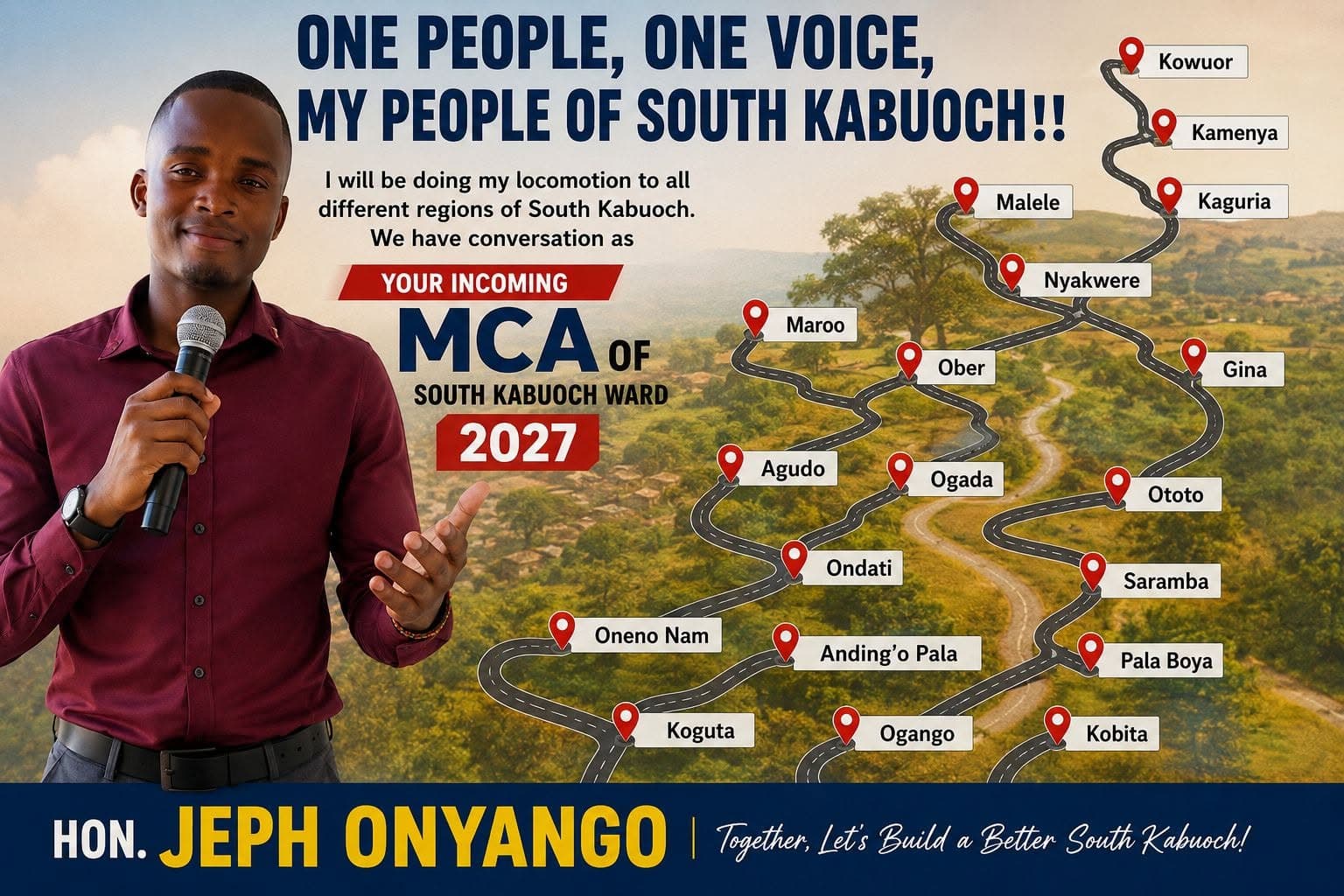 Aspirant Takes Development Agenda Directly to the People in Ward-Wide Listening Tour